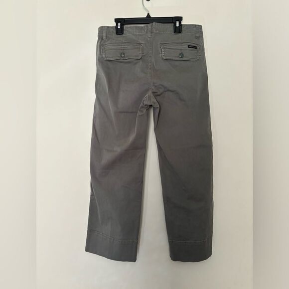 Sanctuary Standard Surplus Cropped GREEN Pants Size 28 Minimalist Preppy - Picture 2 of 5